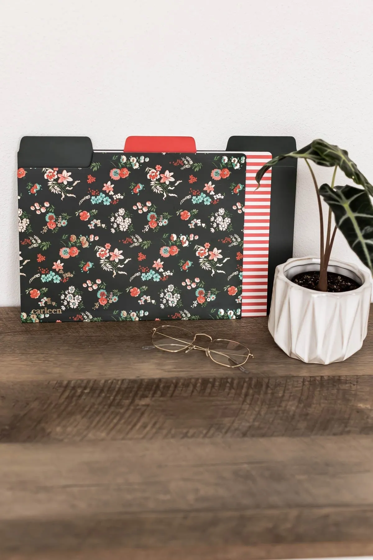 3-Pack File Folder Set - Floral Print