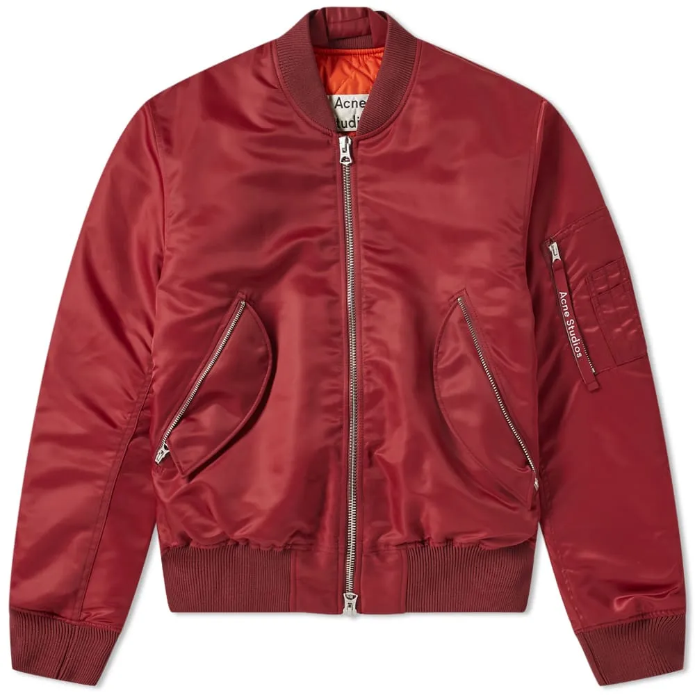 Acne Studios Makio MA-1 JacketBurgundy