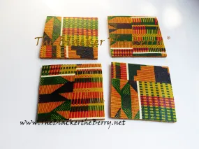 African Coasters Set of 4  Kitchen Home Decor