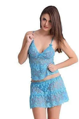 Bold Desire Babydoll Set Blue #908C