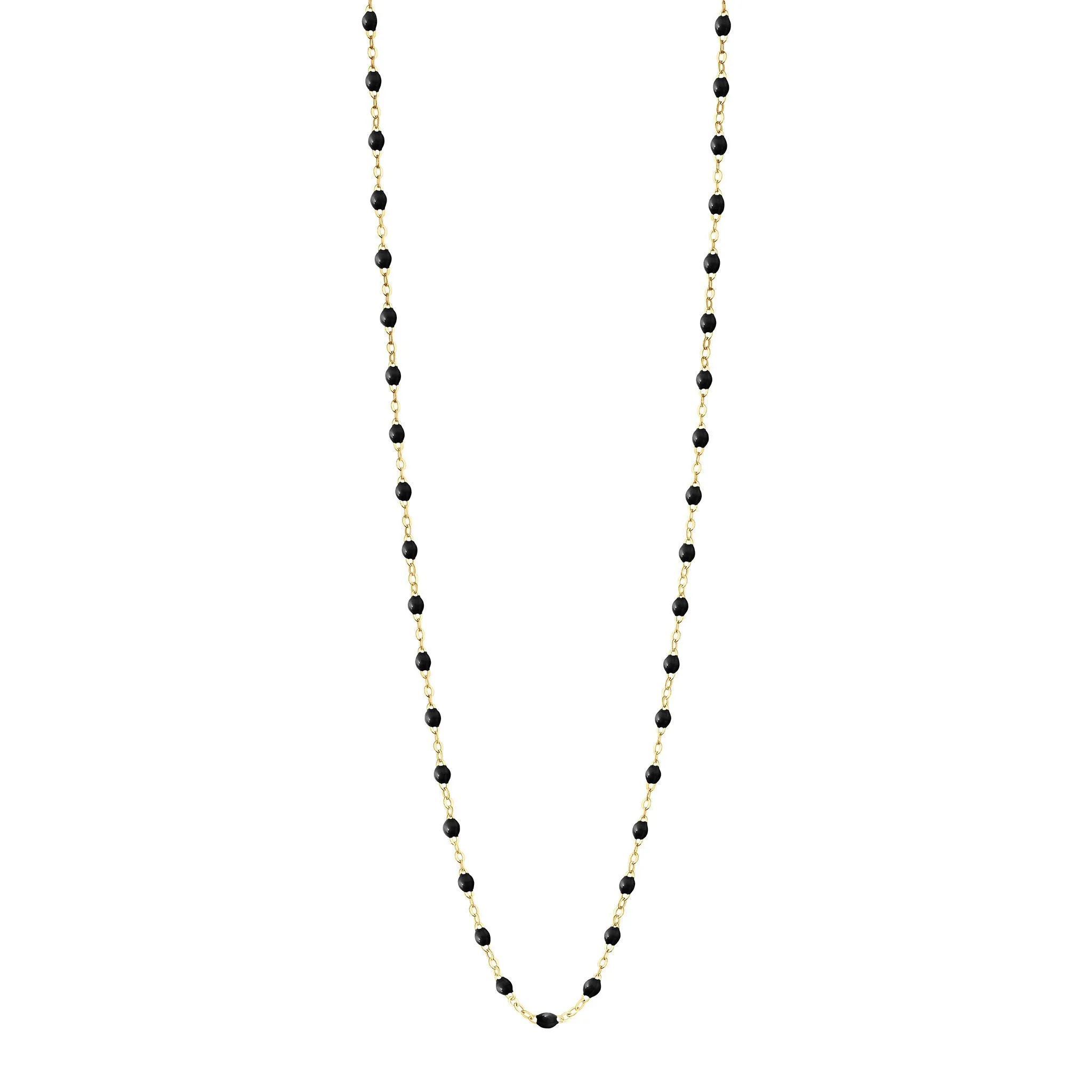 Classic Gigi Black sautoir, Yellow Gold, 23.6