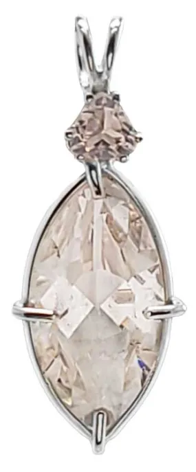 Danburite Infinite Eye? with Trillion Cut Morganite