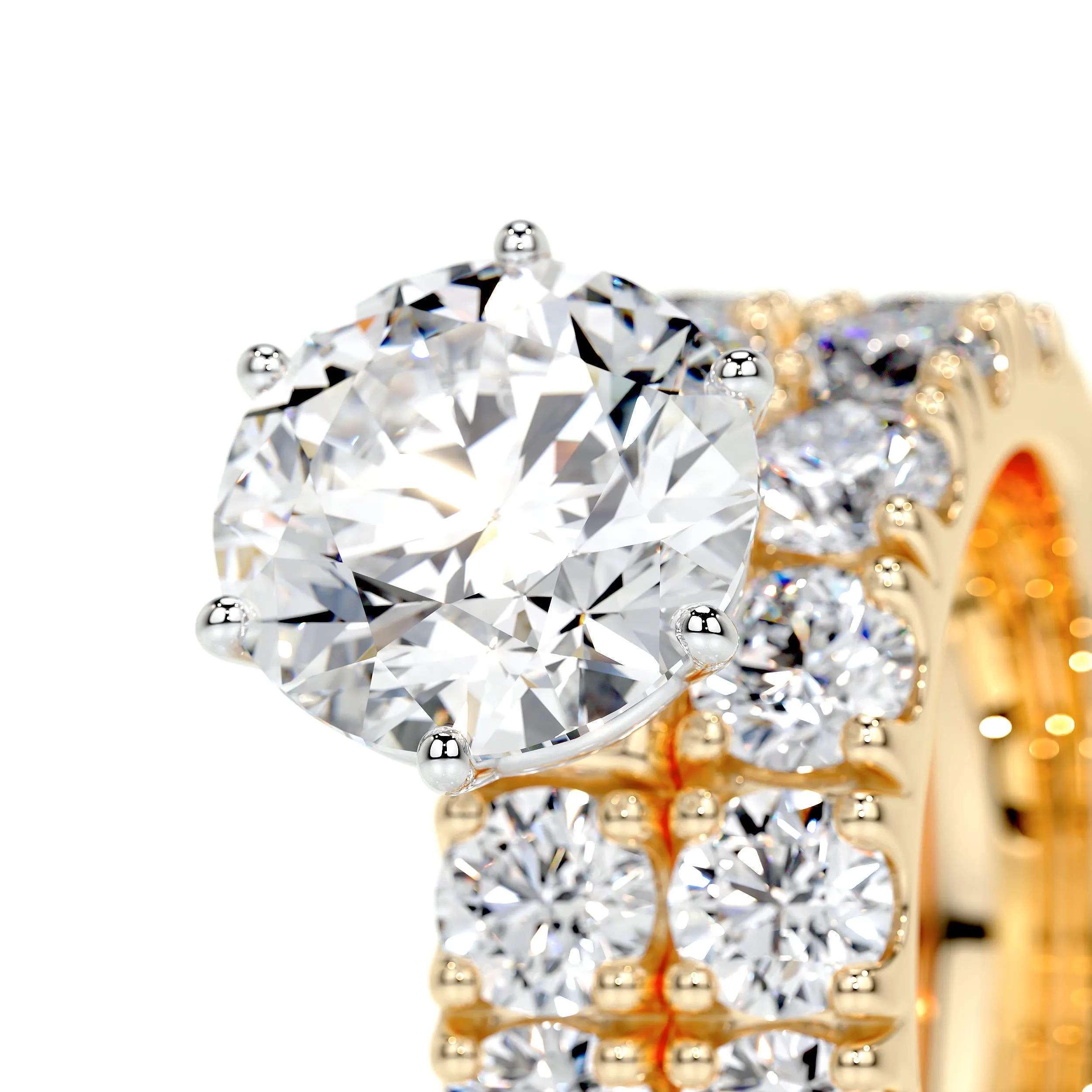 Destiny Lab Grown Diamond Bridal Set -18K Yellow Gold