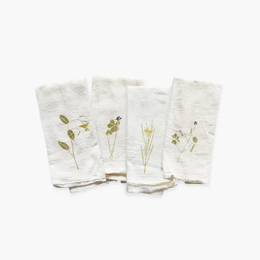 Exploding Seed Pods Napkins / Set of 4