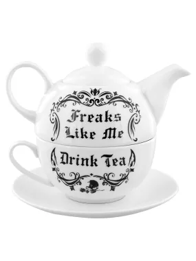 'Freaks Like Me' Tea Set