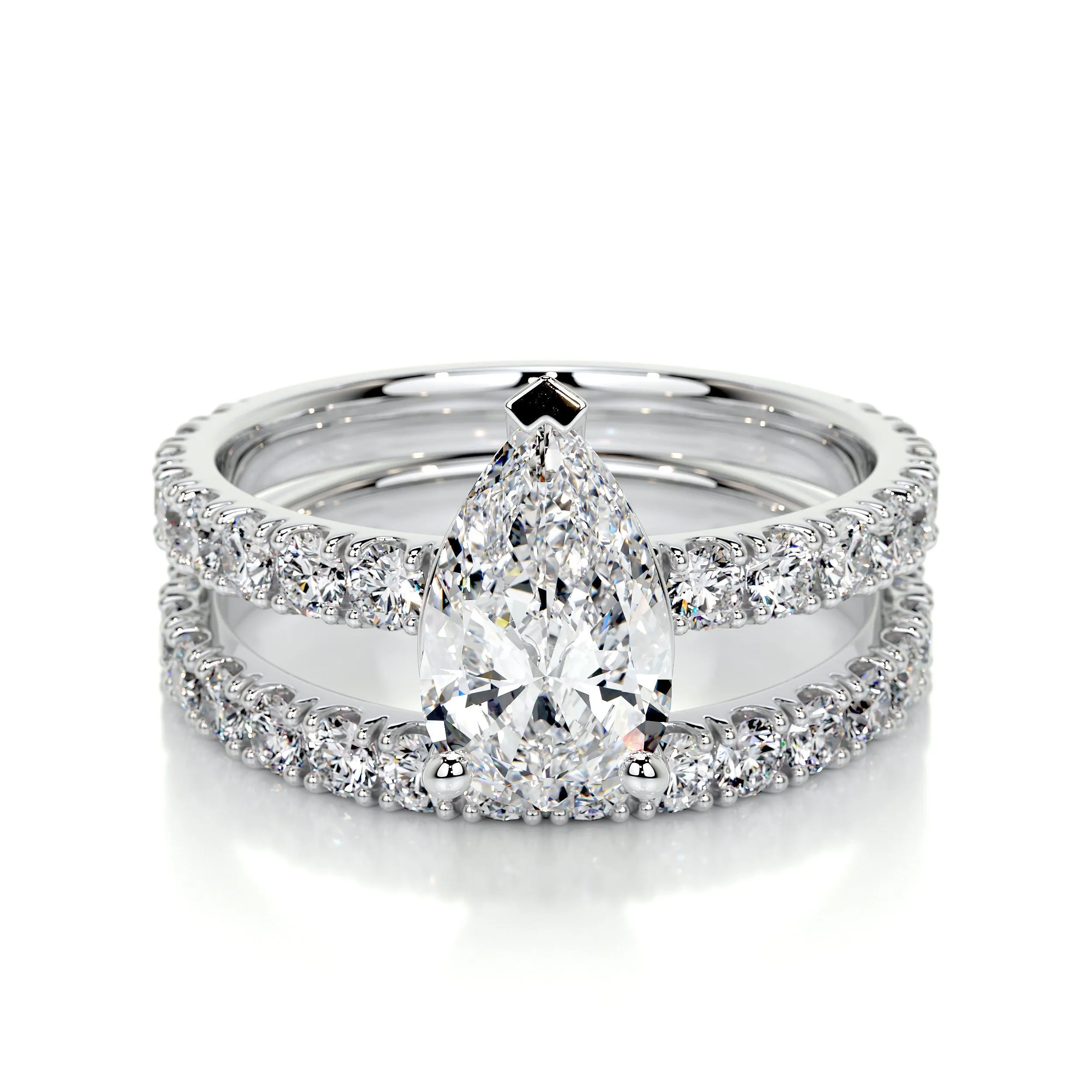 Hailey Lab Grown Diamond Bridal Set   (2.5 Carat) -Platinum (RTS)