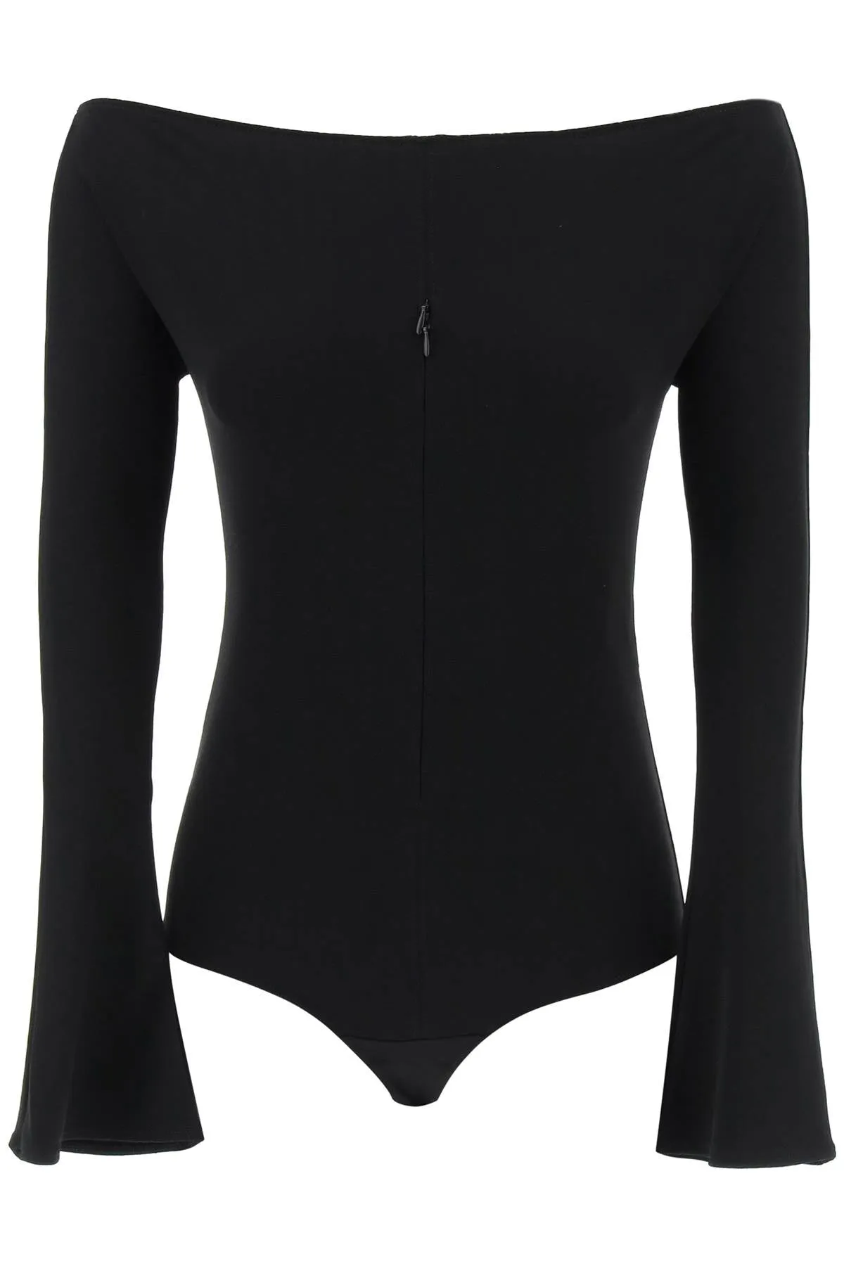 invisible front zip bodycon dress