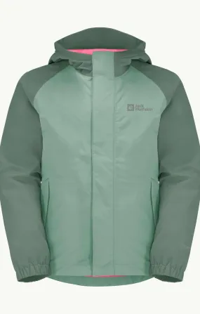 Kids Jack Wolfskin Tucan Jacket - Green UK