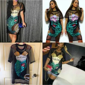 Mermaid Mesh Top (Plus)