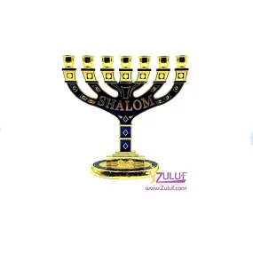 Metal Jewish candlestick SHALOM JUD002