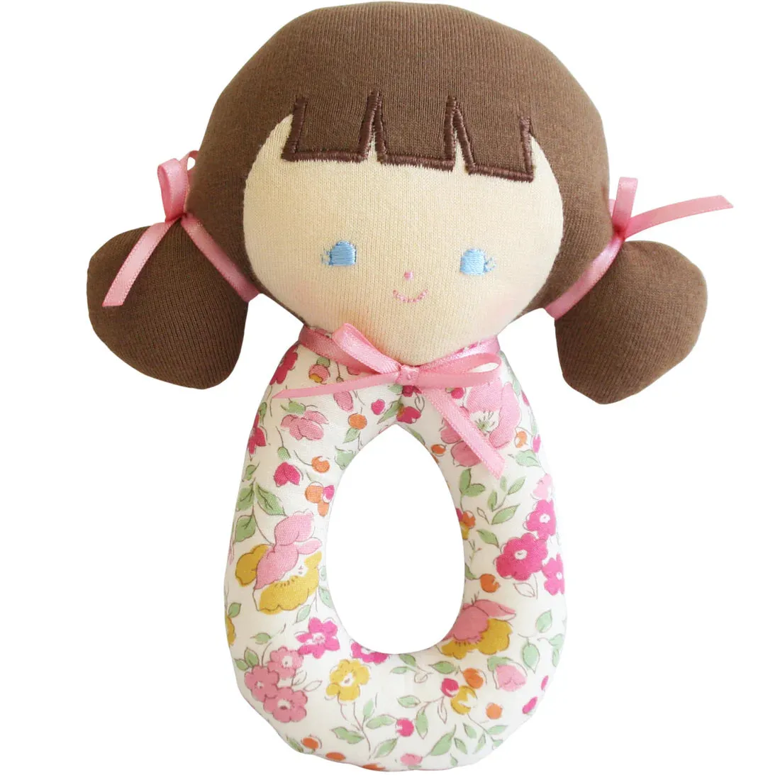 N9776RG - Audrey Grab Rattle 16cm Rose Garden