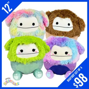 Original Squishmallows! BigFoot (Set of 4) 12