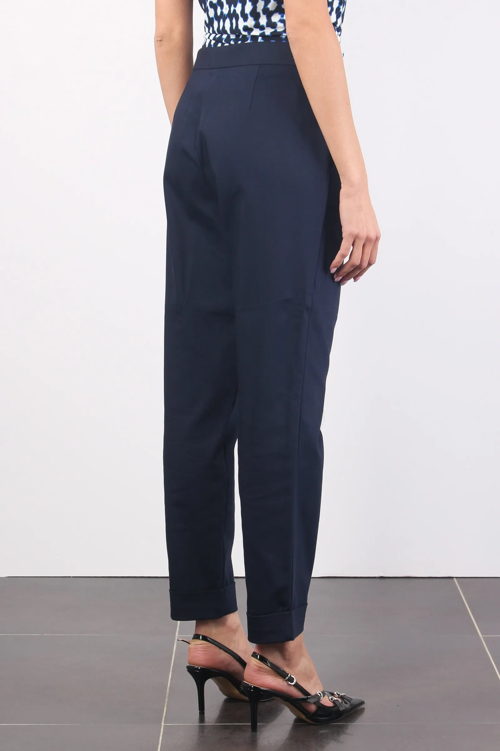Pantalone Chino Cotone Blu