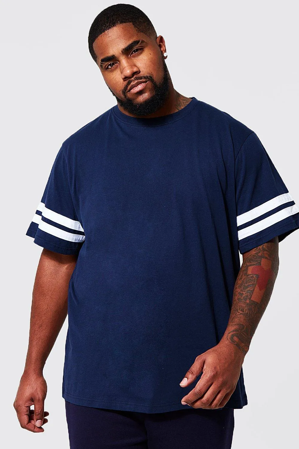 Plus Contrast Panel T-shirt