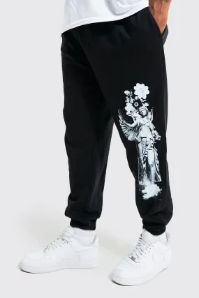 Plus Pour Homme Statue Graphic Jogger