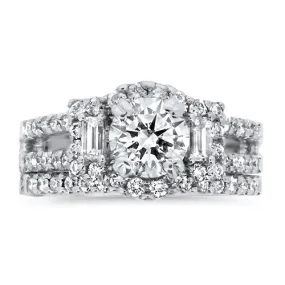 Round Diamond Wedding Set