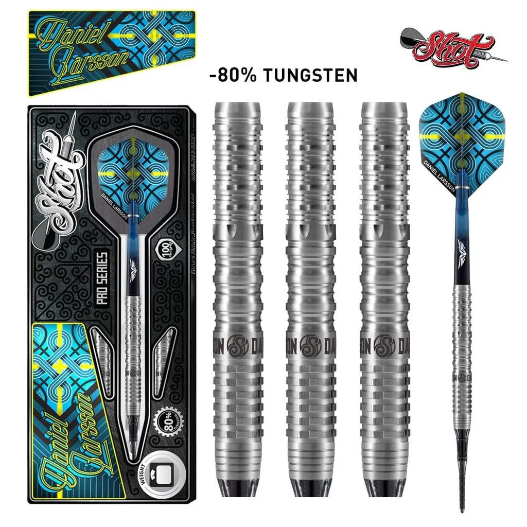 SHOT PRO SERIES-DANIEL LARSSON SOFT TIP DART SET