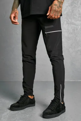 Slim Stretch Trouser With Zip Details