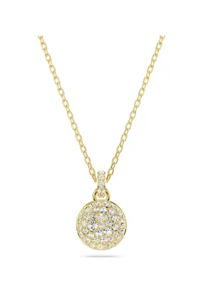 Swarovski Meteora Round Pave Set Pendant Gold Plated