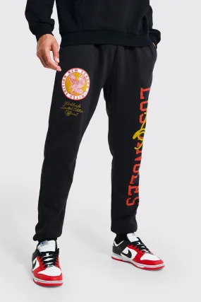 Tall Los Angeles Varsity Graphic Jogger | boohooMAN UK