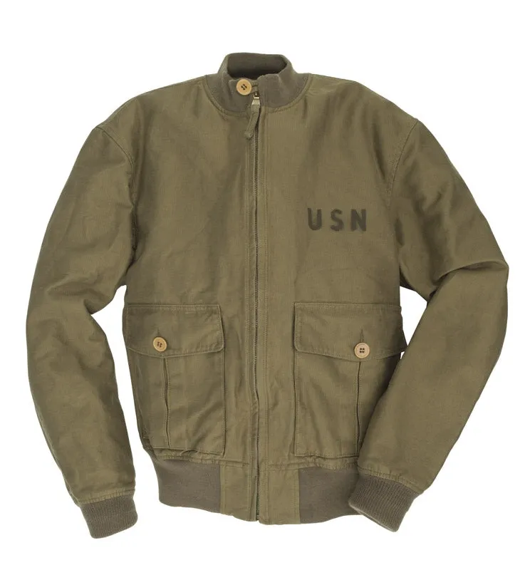 USN 37J1 Jacket | 1920s Cotton Twill Bomber Jacket