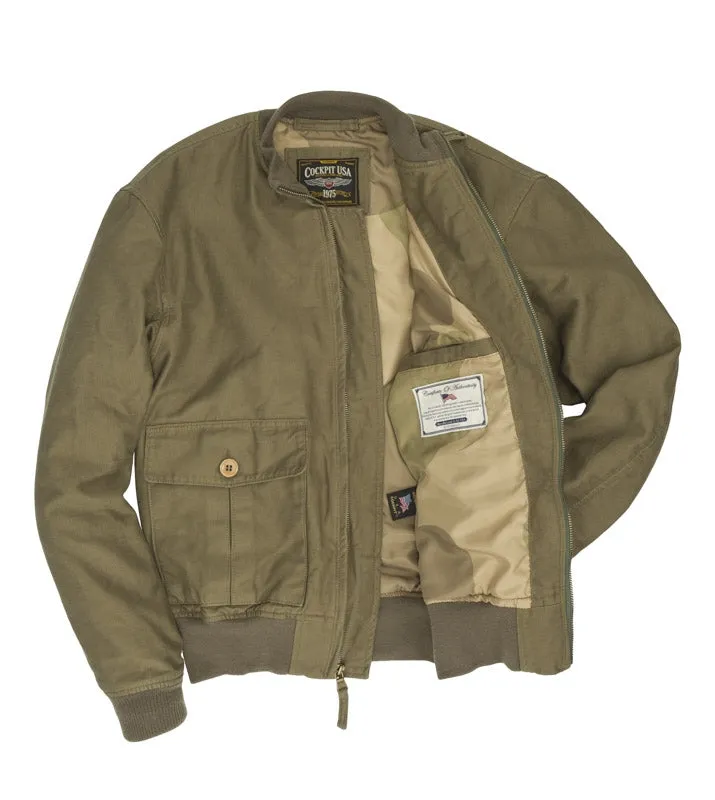 USN 37J1 Jacket | 1920s Cotton Twill Bomber Jacket